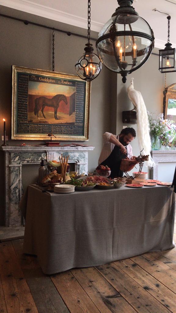 Delicious foods from Spook Catering at the Jamb Pimlico Party.